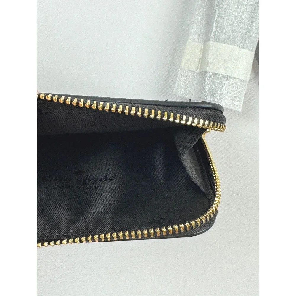 Kate Spade Lucy Small Card Holder Wristlet Black‎ New With Tags
